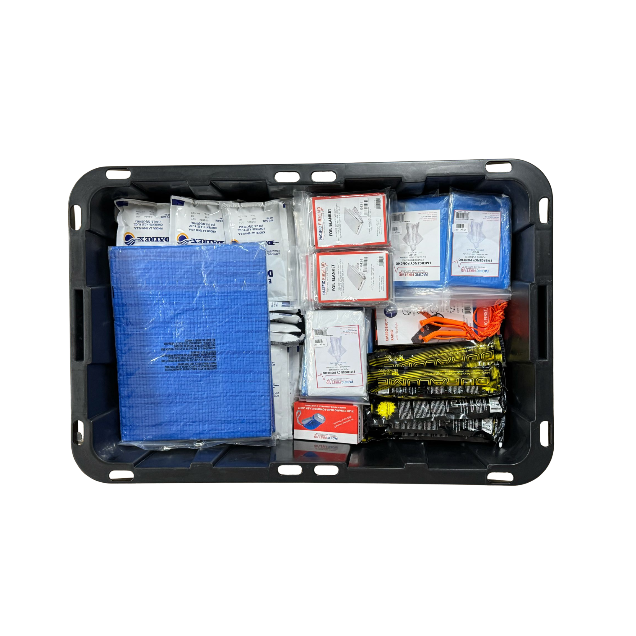 25 Person 12 Hours Basic Classroom Survival Kit