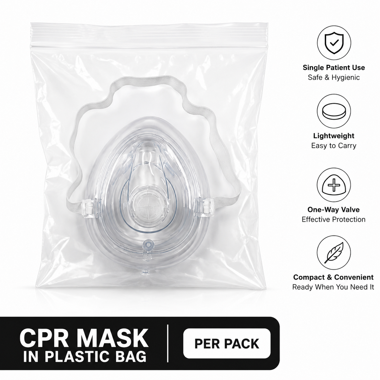 CPR Mask in Plastic Bag – Rescue Mask